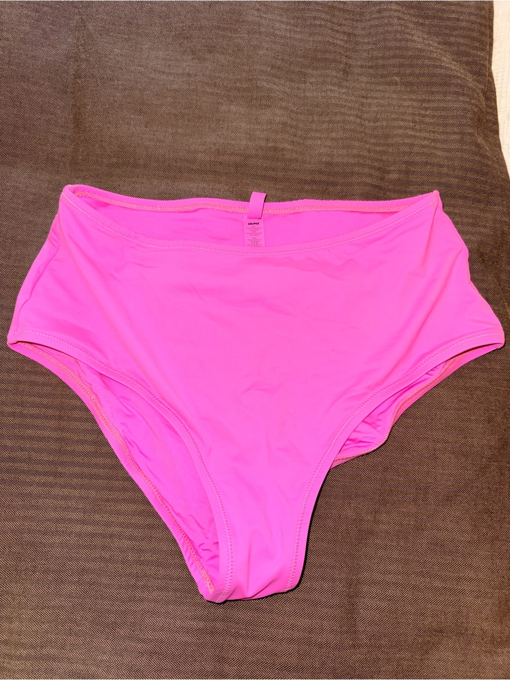 SKIMS Hot Pink High-Waist Bikini Bottoms